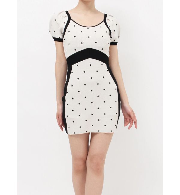 RESEXXY「ドットミニニットタイトワンピース」|ワンピース|