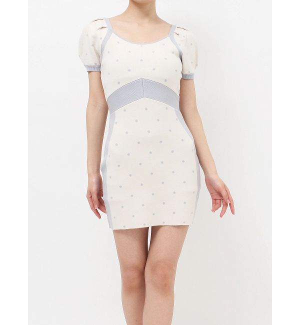 RESEXXY「ドットミニニットタイトワンピース」|ワンピース|