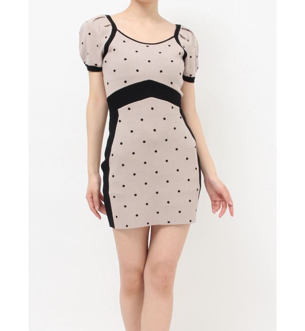 RESEXXY「ドットミニニットタイトワンピース」|ワンピース|