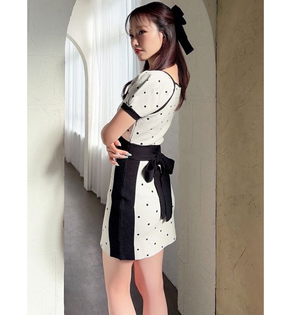 RESEXXY「ドットミニニットタイトワンピース」|ワンピース|