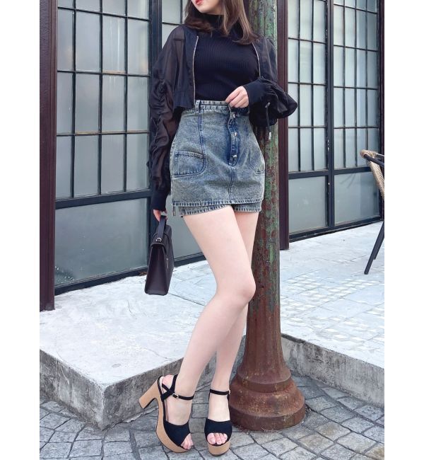 dazzlin「ドロストギャザーシアーブルゾン」|ブルゾン・スタジャン|