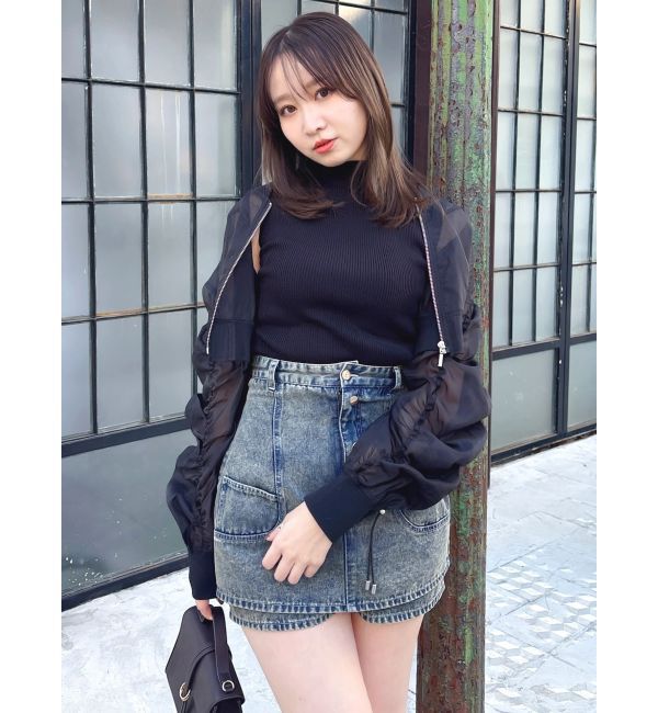 dazzlin「ドロストギャザーシアーブルゾン」|ブルゾン・スタジャン|