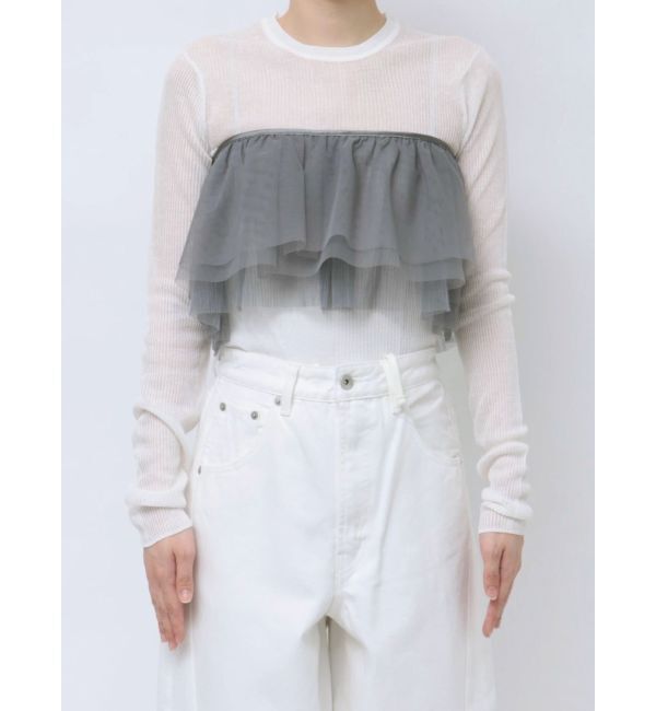 MERCURYDUO「【OUNNOUN】チュールマルチウェイフリルカラー」|その他|