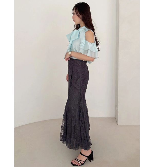 MERCURYDUO「アメスリラッフルボウタイブラウス」|シャツ・ブラウス|