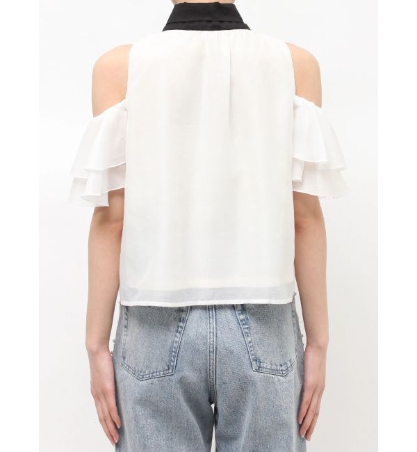 MERCURYDUO「アメスリラッフルボウタイブラウス」|シャツ・ブラウス|