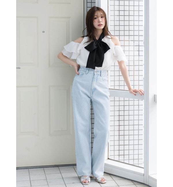 MERCURYDUO「アメスリラッフルボウタイブラウス」|シャツ・ブラウス|