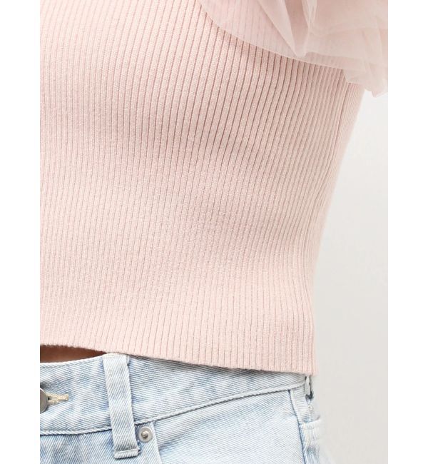 MERCURYDUO「ボリュームチュールフリルニット」|ニット・セーター|