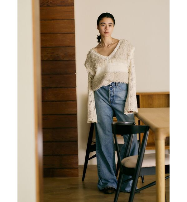 Ungrid「ロールアップルーズデニム」|デニム|