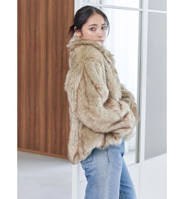 Ungrid「ボリュームデザインファーコート」|その他|