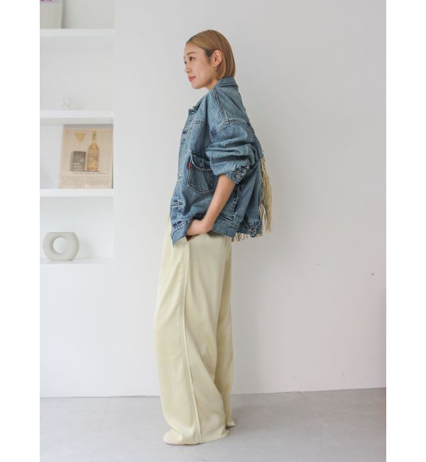 Ungrid「ルーズシルエットデニムジャケット」|ブルゾン・スタジャン|