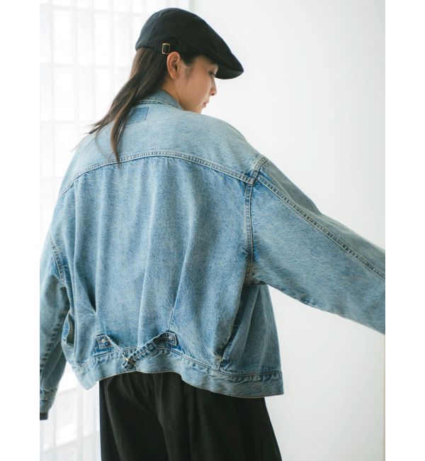 Ungrid「ルーズシルエットデニムジャケット」|ブルゾン・スタジャン|