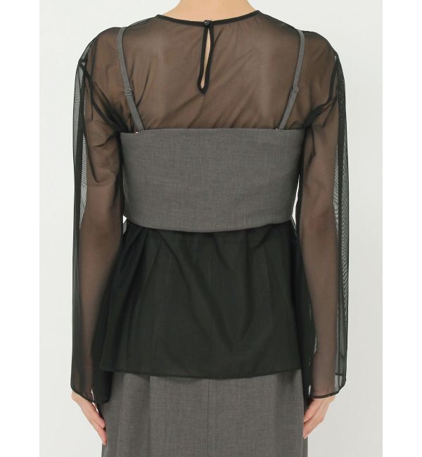 LAGUNAMOON「LADYシアーレイヤードセットアップドレス」|ドレス|