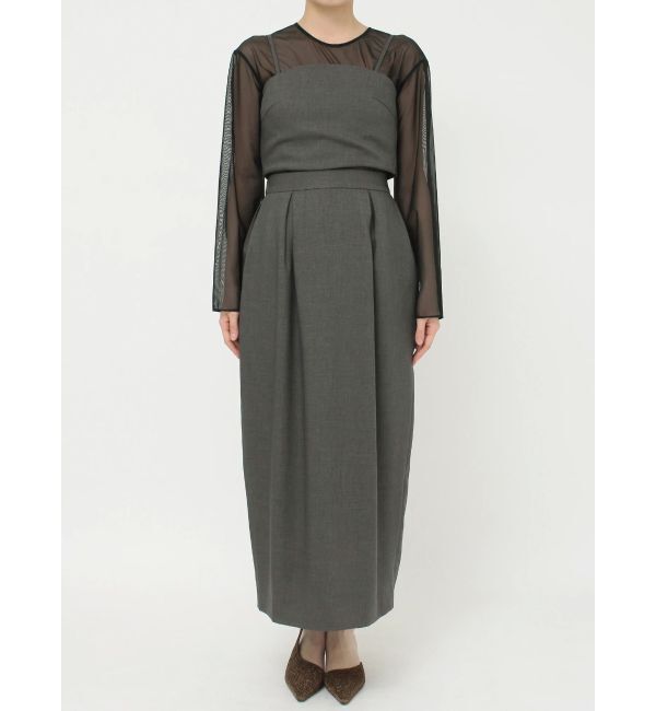 LAGUNAMOON「LADYシアーレイヤードセットアップドレス」|ドレス|