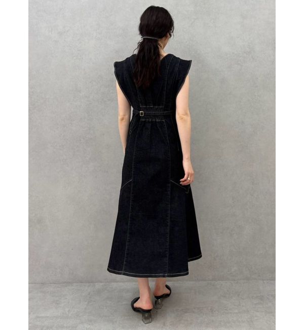 LAGUNAMOON「【Leeコラボ】フレアスリーブデニムワンピース」|ワンピース|