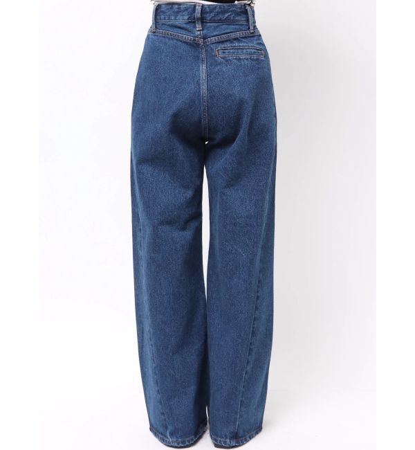 LAGUNAMOON「パッチポケットセミワイドデニムパンツ」|デニム|