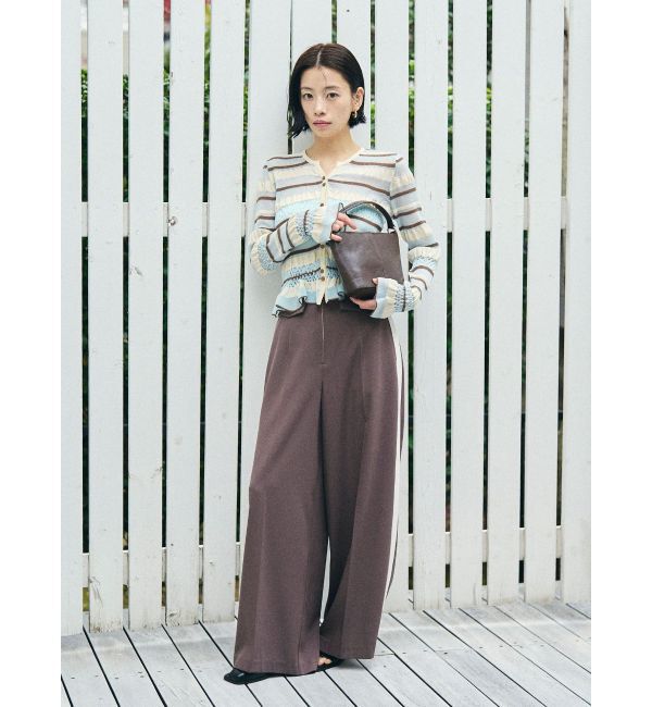 LAGUNAMOON「シアーボーダーカーデプルオーバー」|ニット・セーター|