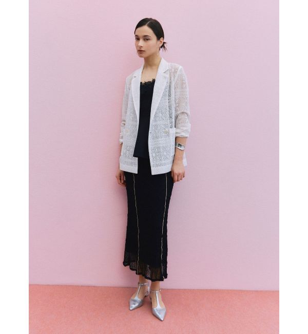 LAGUNAMOON「レースメローシアースカート」|スカート|ブラック