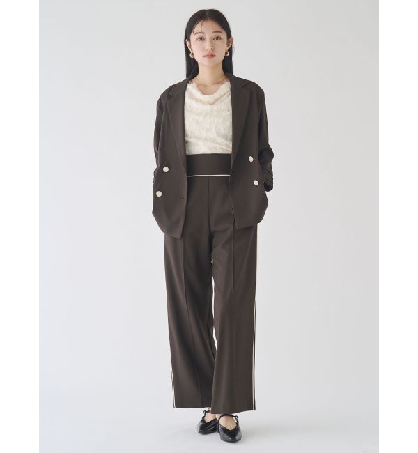 LAGUNAMOON「バイカラーパイピングパンツ」|その他|