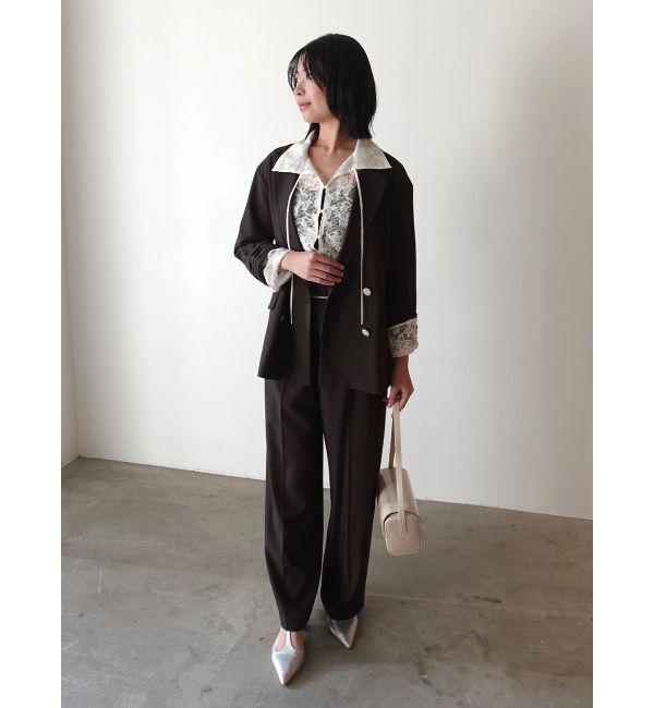 LAGUNAMOON「バイカラーパイピングパンツ」|その他|