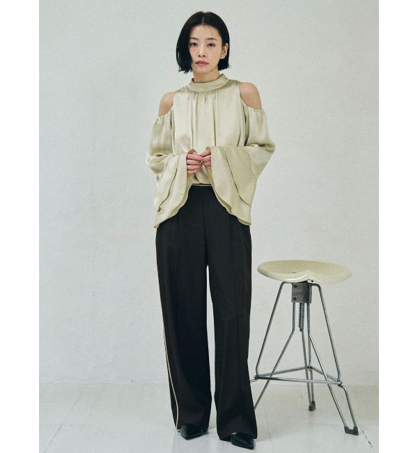 LAGUNAMOON「バイカラーパイピングパンツ」|その他|