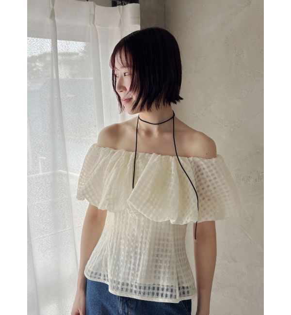 LAGUNAMOON「オフショルペプラムブラウス」|シャツ・ブラウス|