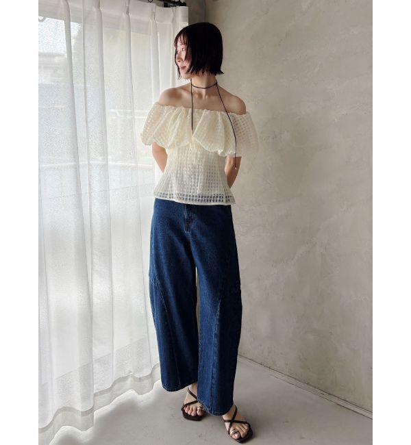 LAGUNAMOON「オフショルペプラムブラウス」|シャツ・ブラウス|
