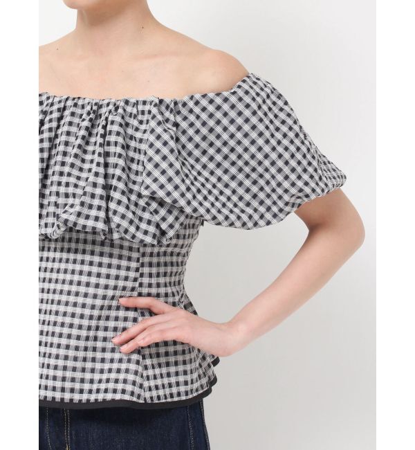 LAGUNAMOON「オフショルペプラムブラウス」|シャツ・ブラウス|