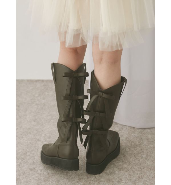 merry jenny「sweet ribbonウェスタンブーツ」|ロングブーツ|