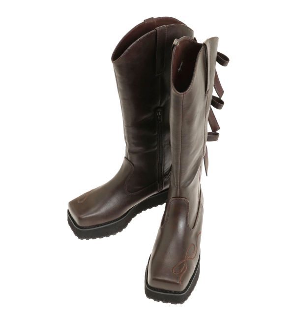 merry jenny「sweet ribbonウェスタンブーツ」|ロングブーツ|