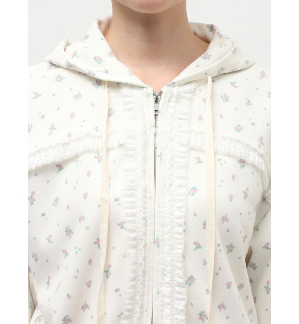 merry jenny「frill lace puff hoodie」|スウェット・ジャージ|