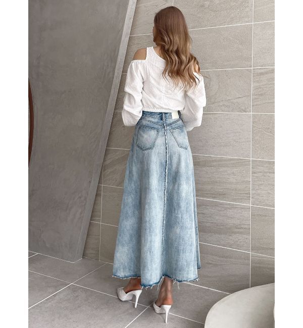 GYDA「ショルダーOPENジャカードブラウス」|シャツ・ブラウス|