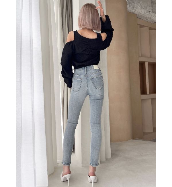 GYDA「ショルダーOPENジャカードブラウス」|シャツ・ブラウス|