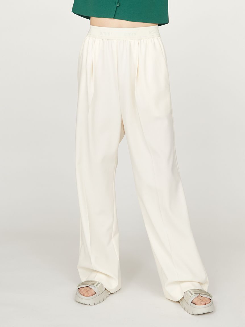 emmi atelier「emmi ジャガードゴムタックパンツ」|チノ|IVR