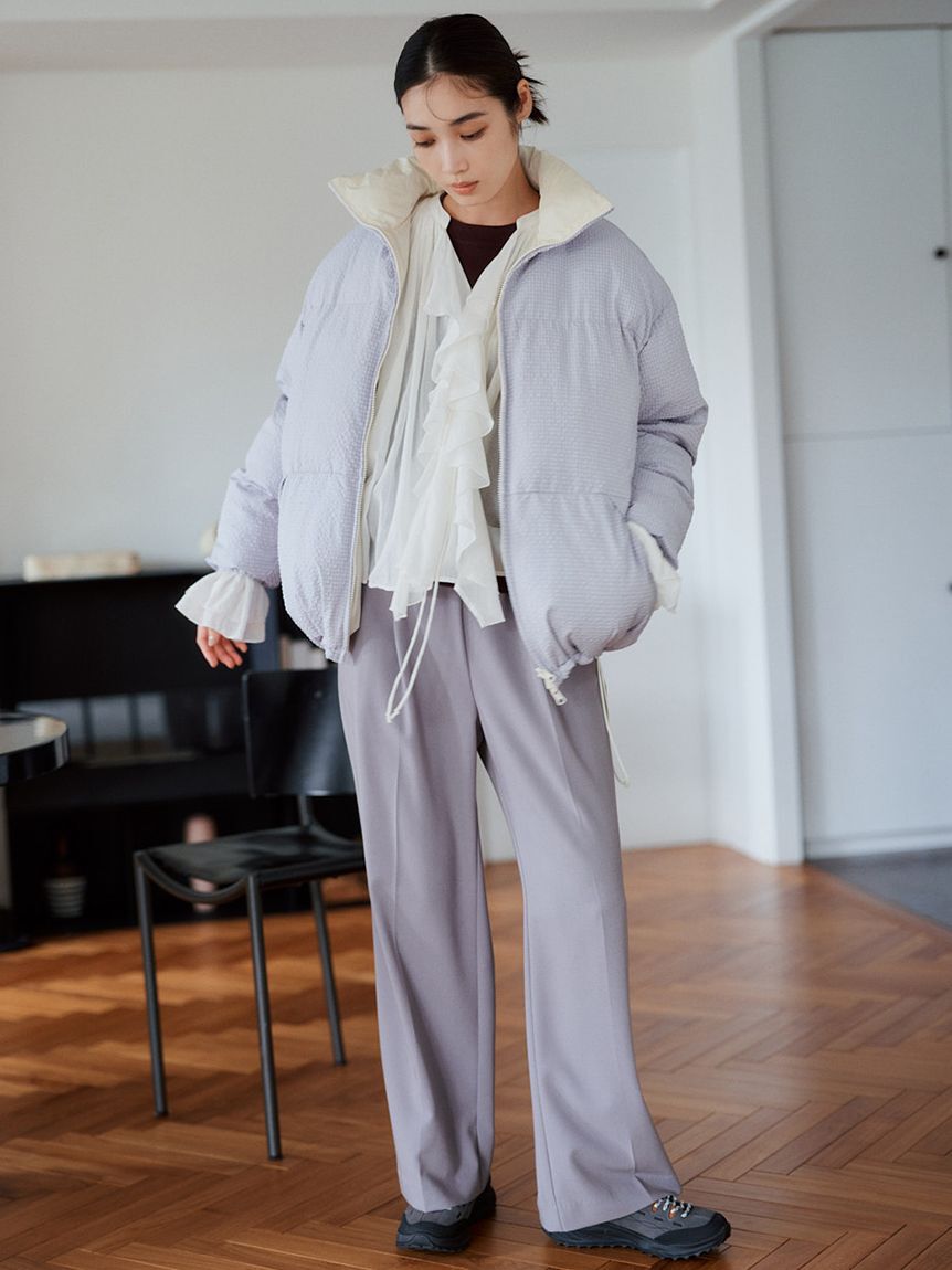 emmi atelier「emmi ジャガードゴムタックパンツ」|チノ|