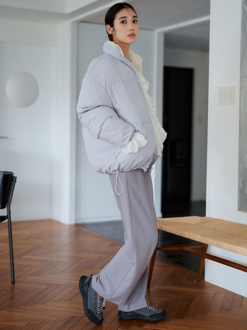 emmi atelier「emmi ジャガードゴムタックパンツ」|チノ|