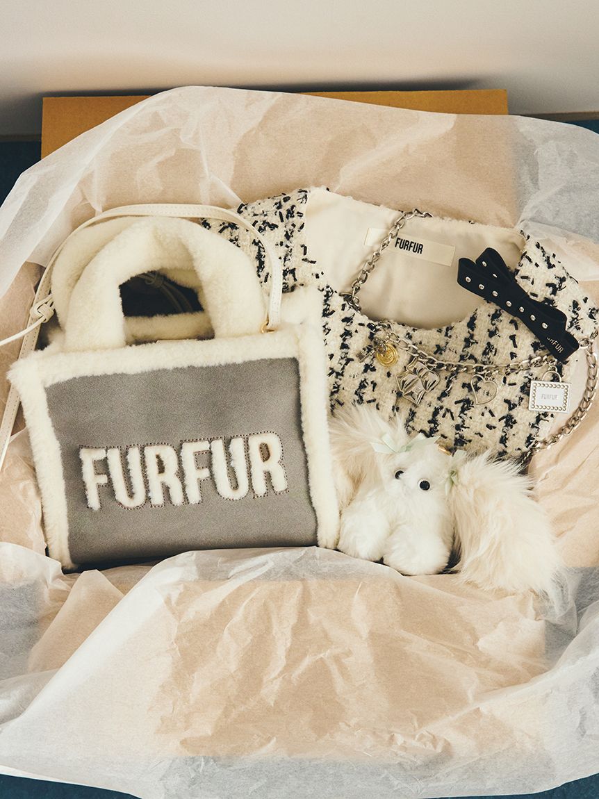 FURFUR「【WEB・一部店舗限定カラー】ムートンロゴトートバッグ」|トートバッグ|