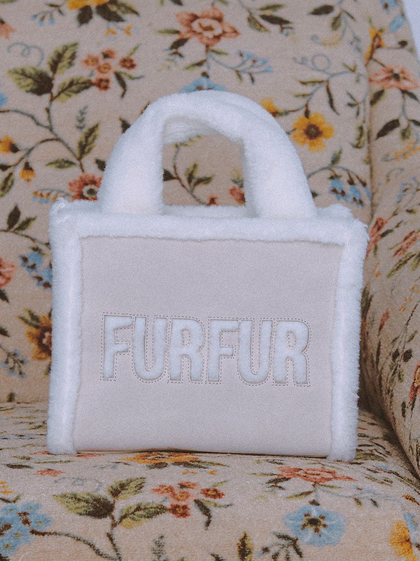 FURFUR「【WEB・一部店舗限定カラー】ムートンロゴトートバッグ」|トートバッグ|
