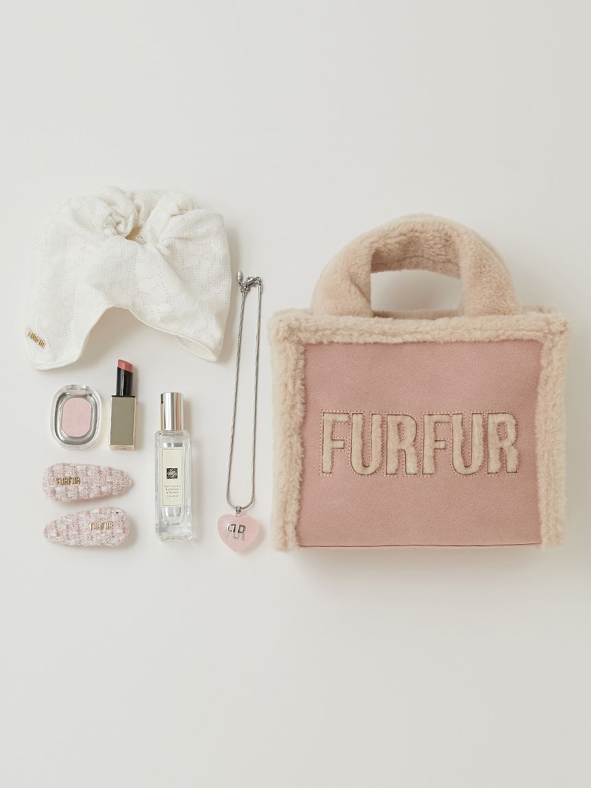FURFUR「【WEB・一部店舗限定カラー】ムートンロゴトートバッグ」|トートバッグ|PNK
