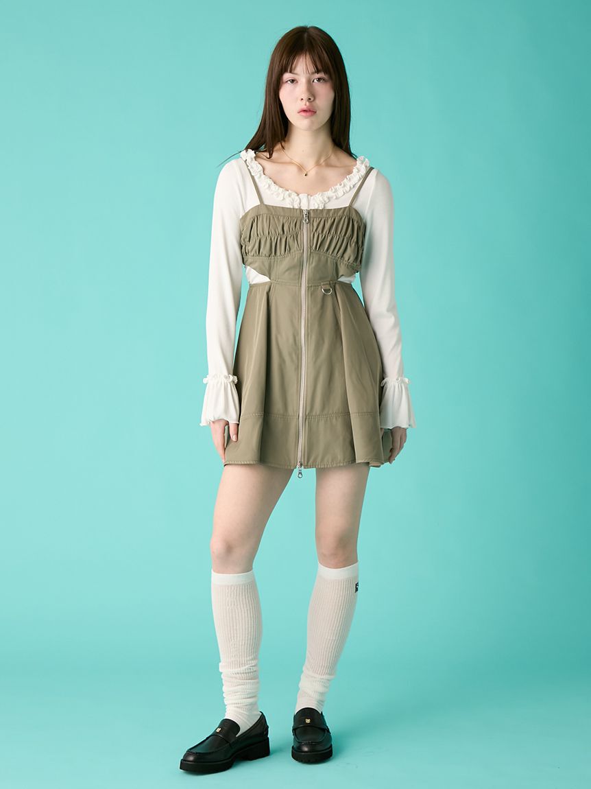 FURFUR「【WEB限定カラー】フリルカーディガン」|カーディガン|