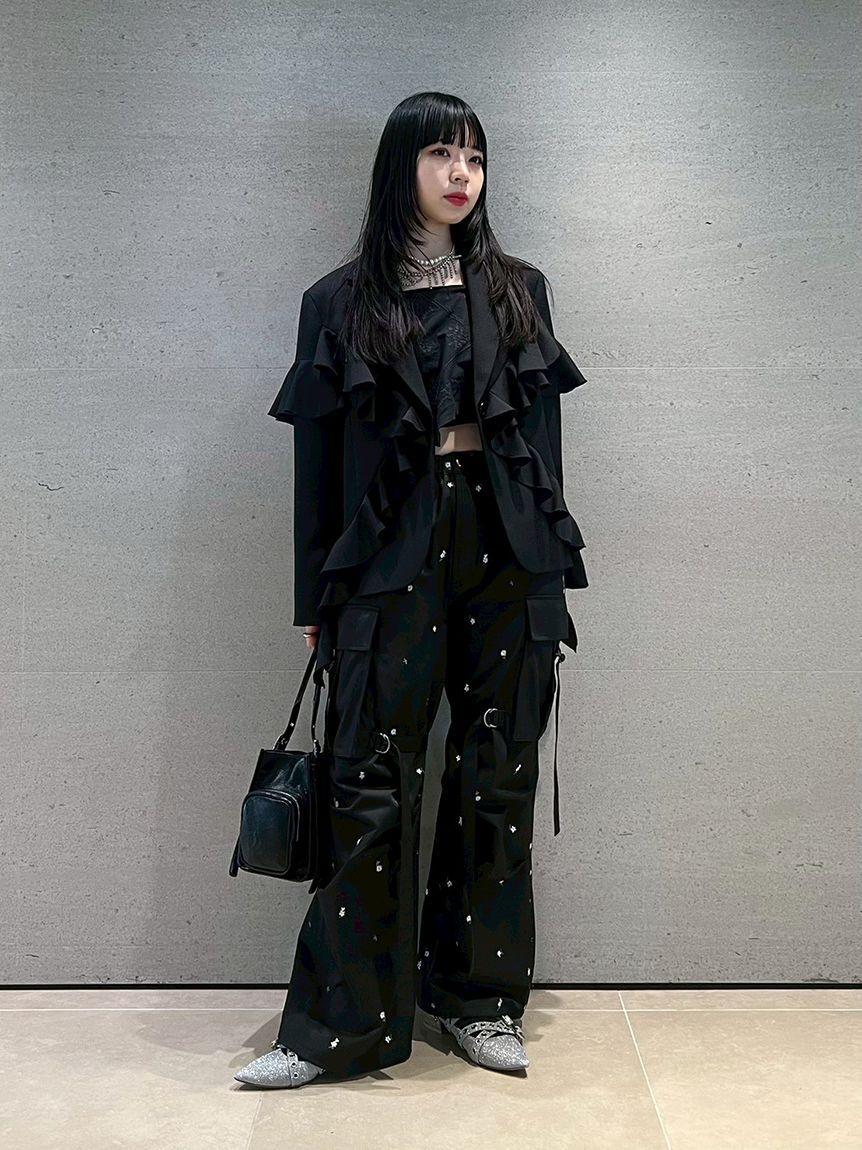 FURFUR「フリルデザインテーラードジャケット」|テーラードジャケット|