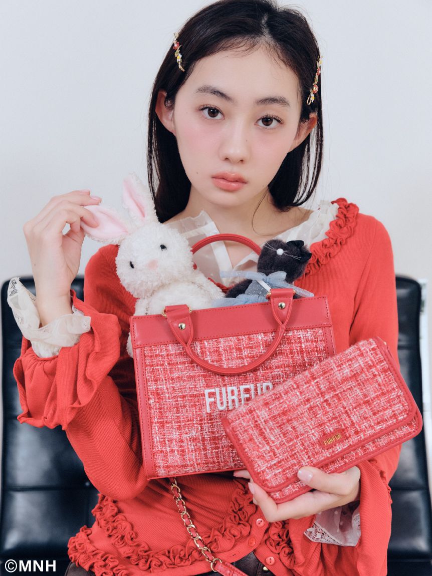 FURFUR「【限定カラー】ツイードロゴトートバッグ」|トートバッグ|