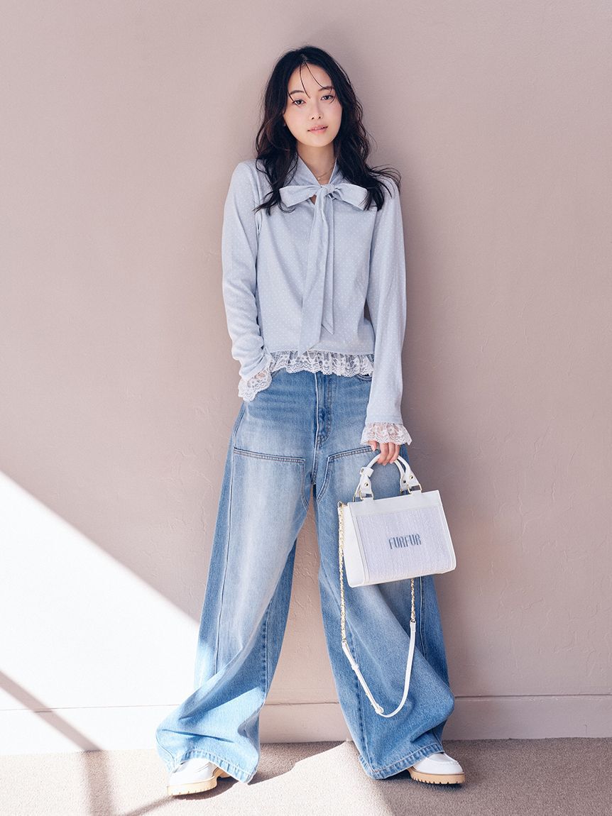 FURFUR「【限定カラー】ツイードロゴトートバッグ」|トートバッグ|