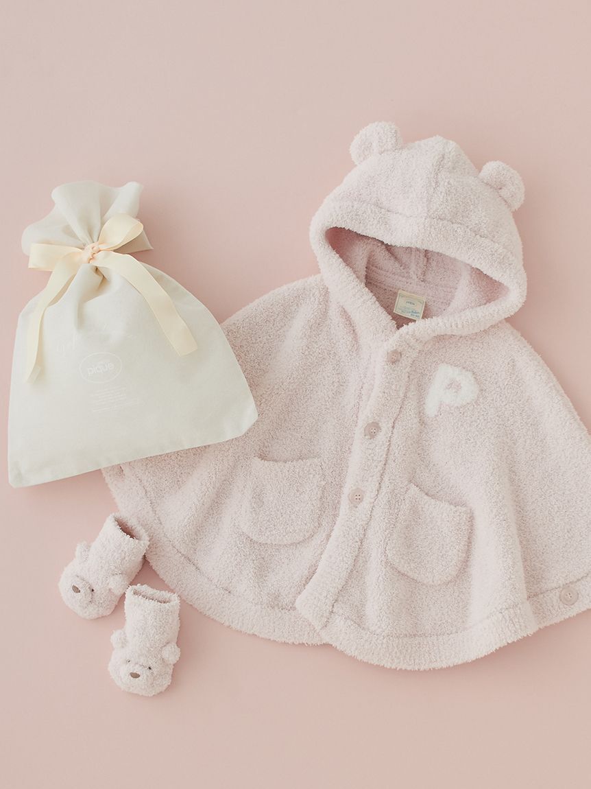 GELATO PIQUE KIDS & BABY「【ラッピング済み】【BABY】パウダーベアポンチョ＆ソックスSET」|その他ベビー用品|PNK