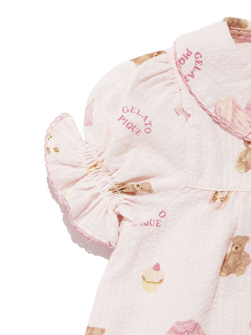GELATO PIQUE KIDS & BABY「【BABY】パジャマパーティー柄シャーリングシャツ」|その他ベビーウェア|