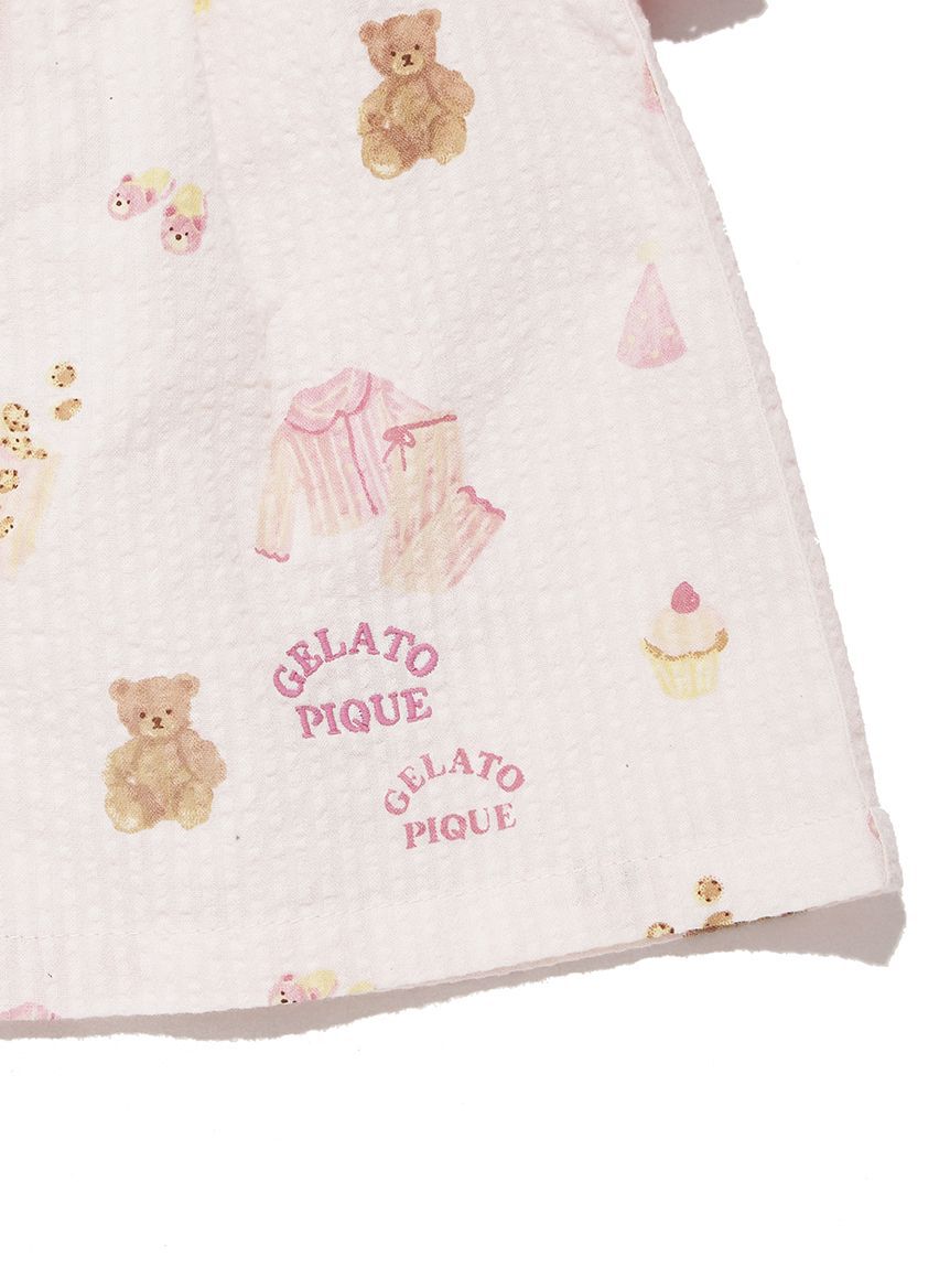 GELATO PIQUE KIDS & BABY「【BABY】パジャマパーティー柄シャーリングシャツ」|その他ベビーウェア|