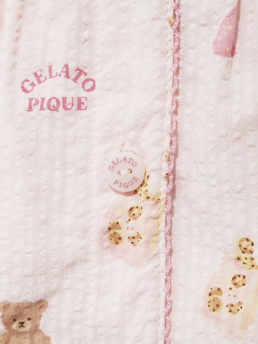 GELATO PIQUE KIDS & BABY「【BABY】パジャマパーティー柄シャーリングシャツ」|その他ベビーウェア|