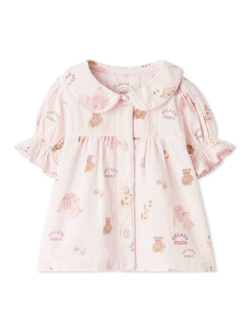 GELATO PIQUE KIDS & BABY「【BABY】パジャマパーティー柄シャーリングシャツ」|その他ベビーウェア|