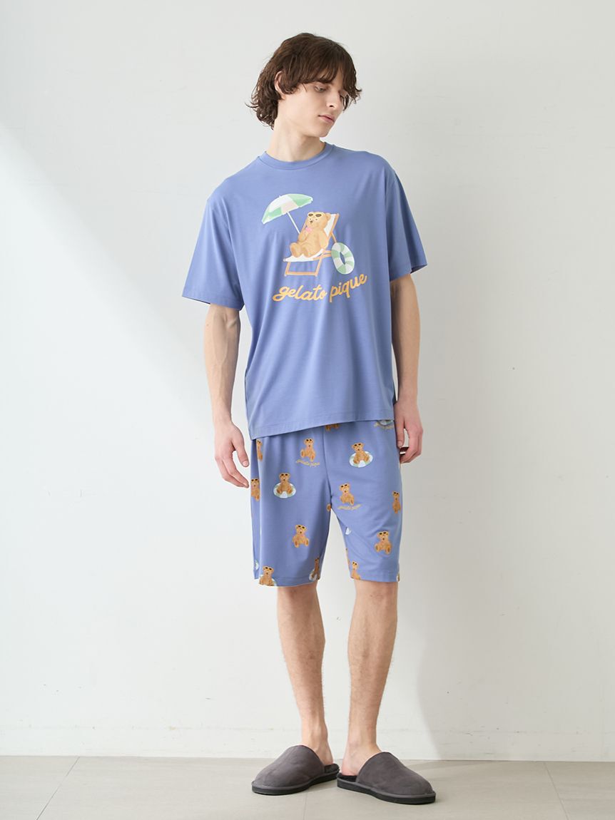 GELATO PIQUE HOMME「【HOMME】【接触冷感】サマーベア柄ハーフパンツ」|その他|