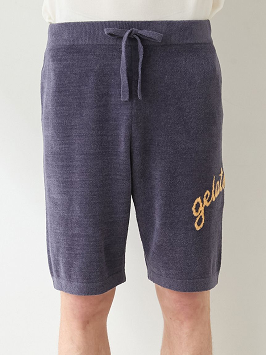 GELATO PIQUE HOMME「【ONLINE限定】【HOMME】 サマーベアジャガードプルオーバー&ロゴジャガードハーフパンツセット」|ルームウェア|