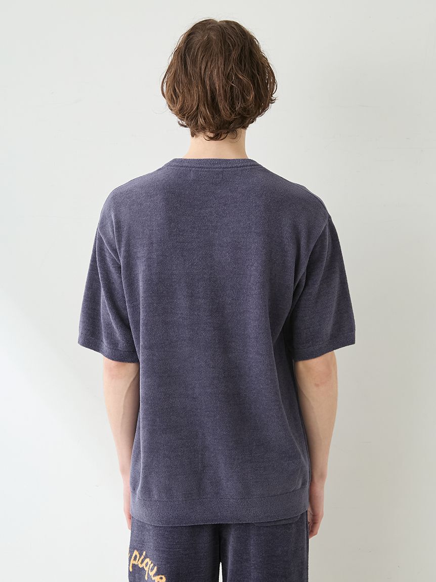 GELATO PIQUE HOMME「【ONLINE限定】【HOMME】 サマーベアジャガードプルオーバー&ロゴジャガードハーフパンツセット」|ルームウェア|